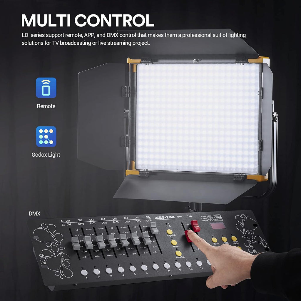 RGB Panel Light 75W CRI 96 TLCI 97 2500-8500K LED Video Light X6534