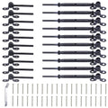 Black 10 Set 1/8 Cable Railing Kit T316 Stainless Steel Turnbuckle Hardware P846673