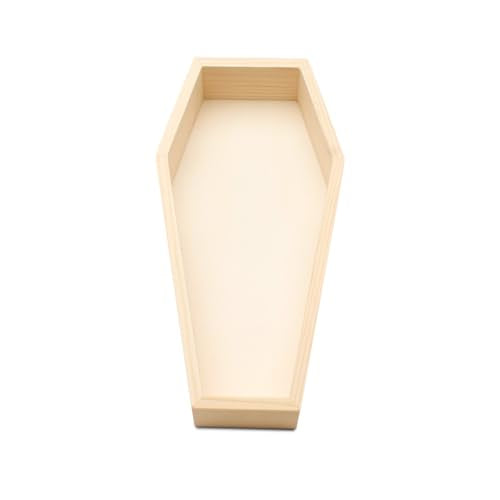 Coffin Shaped Tray 17-3/4-inch Pack of 2 Wood Coffin Shelf P166826