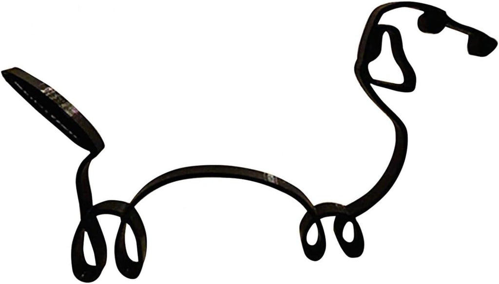 Metal Abstract Dog Line Drawing Sculpture G402829