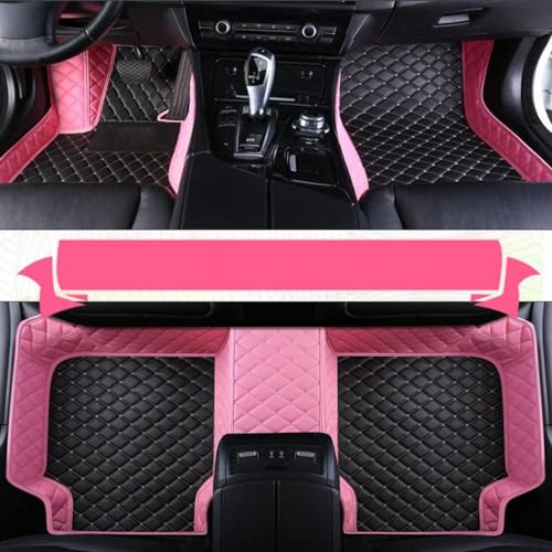 Gray Black Non-Slip Leather Floor Mats U424