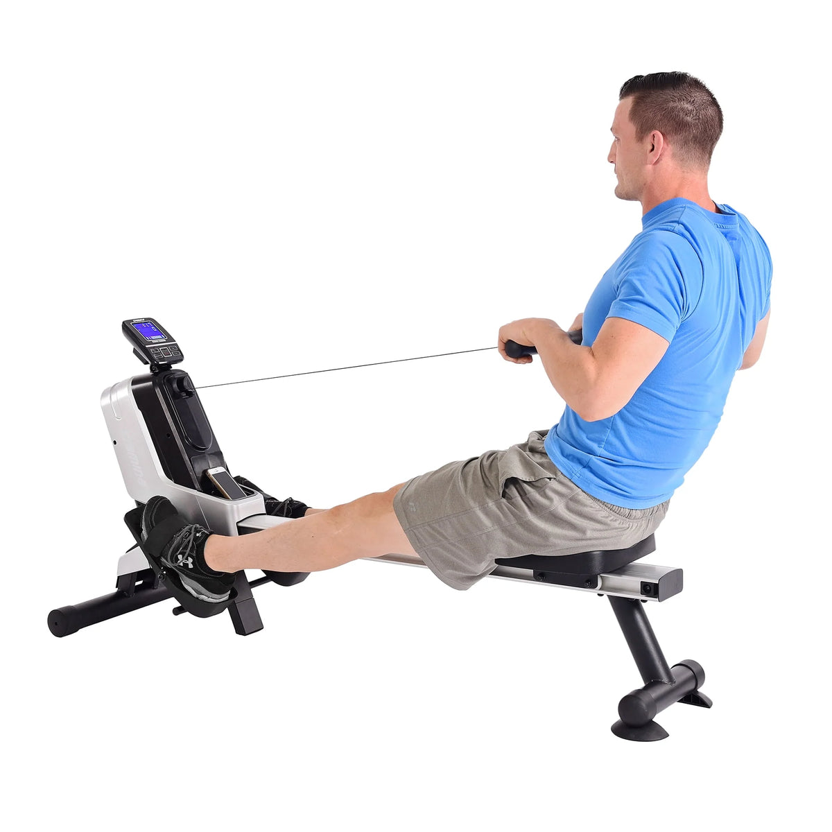 Magnetic Resistance Rower with Heart Rate Monitor Q3706