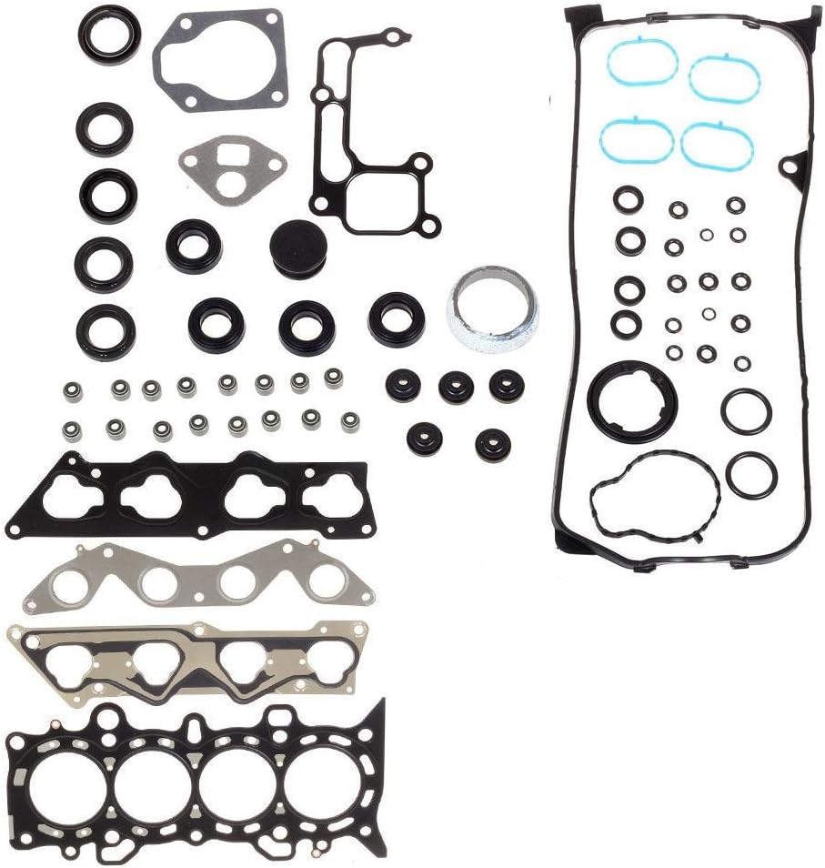 Head Gasket Set with Head Bolts Compatible with Civic DX LX 2001-2005 VTEC D17A1 1.7L Pack of 2 C107013