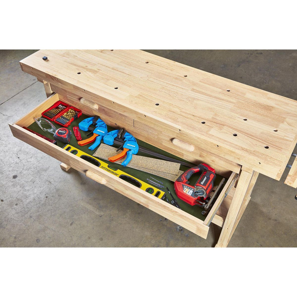 60 in. 3-Drawer Hardwood Workbench J404699