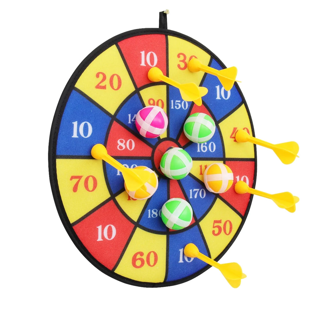 Flocking Dart Board with 4pcs Darts Dartboard Set M390