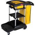 Black High Capacity Cleaning Cart Q21466