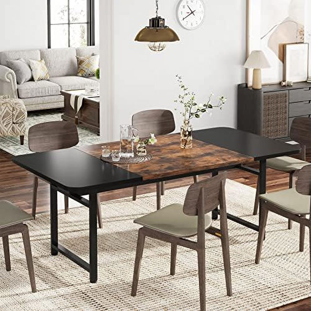 70.87" Long Dining Table with Heavy Duty Metal Frame R498803