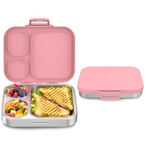 3 Compartment Leak Proof Stainless Steel Bento Box E221376