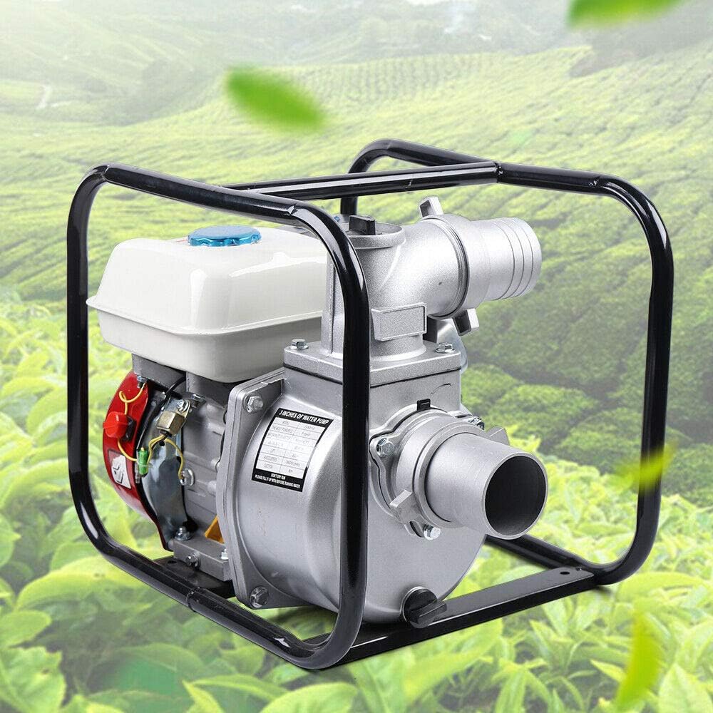 Gasoline Water Pump 3 Inch 210CC 7.5 HP Heavy Duty Semi-Trash Clean Water Pump A5354