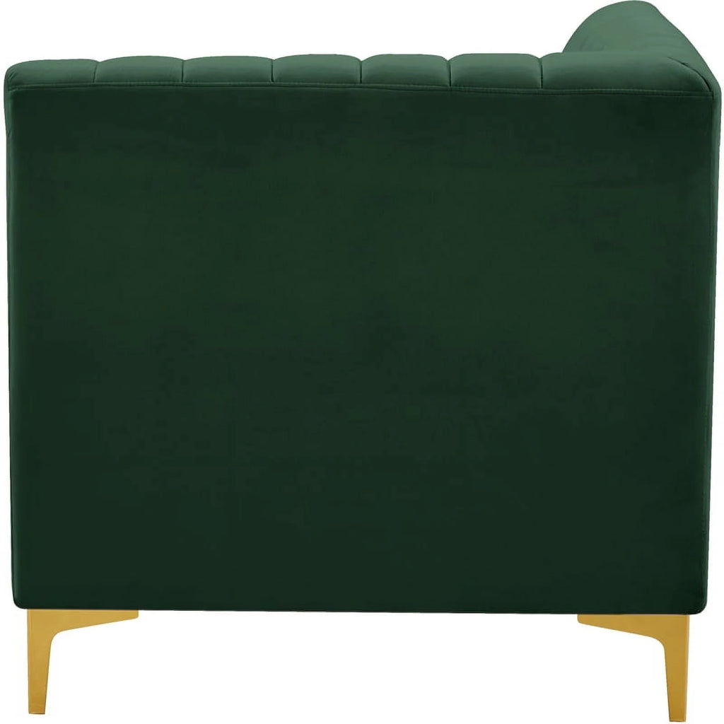 Green Velvet Corner Chair Z912042