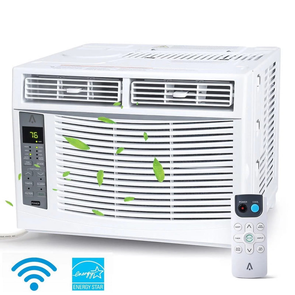 White 6,000 BTU Window-Mounted Air Conditioner N4053
