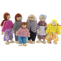 6 People Dolls House Family Miniature Set O56591