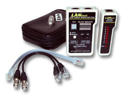 Black Twisted Pair Cable Tester Q65060