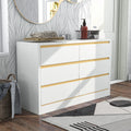 White 47-inch Wide 6-Drawer Double Dresser X596257