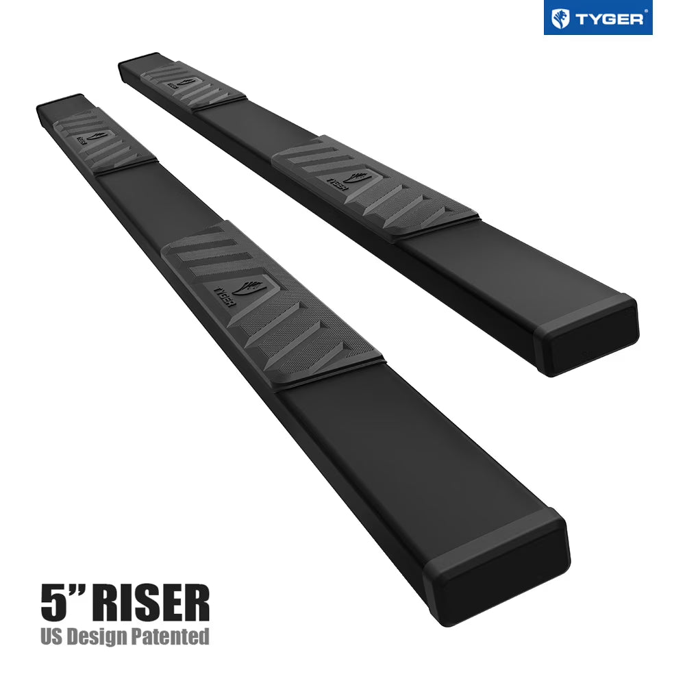 5" Riser Running Boards Side Step Rails Nerf Bars U20519