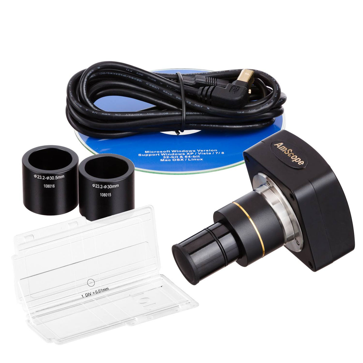 9MP USB2.0 Microscope Digital Camera with Calibration Kit Q6762