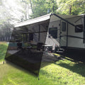 Black Mesh RV Awning Shade Screen with Zipper 10' x 9' Y296
