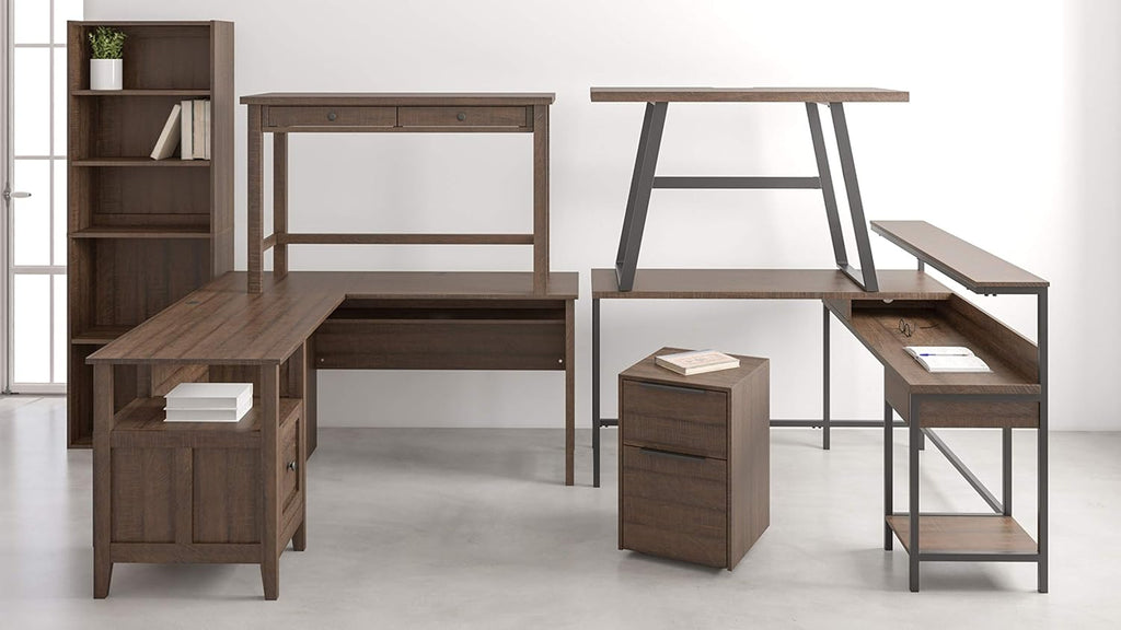 Modern Home Office Writing Desk with Drawers W78922