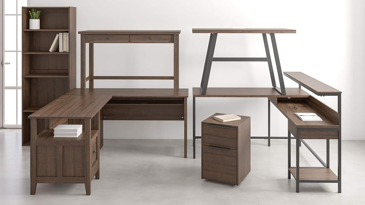 Modern Home Office Writing Desk with Drawers W78922