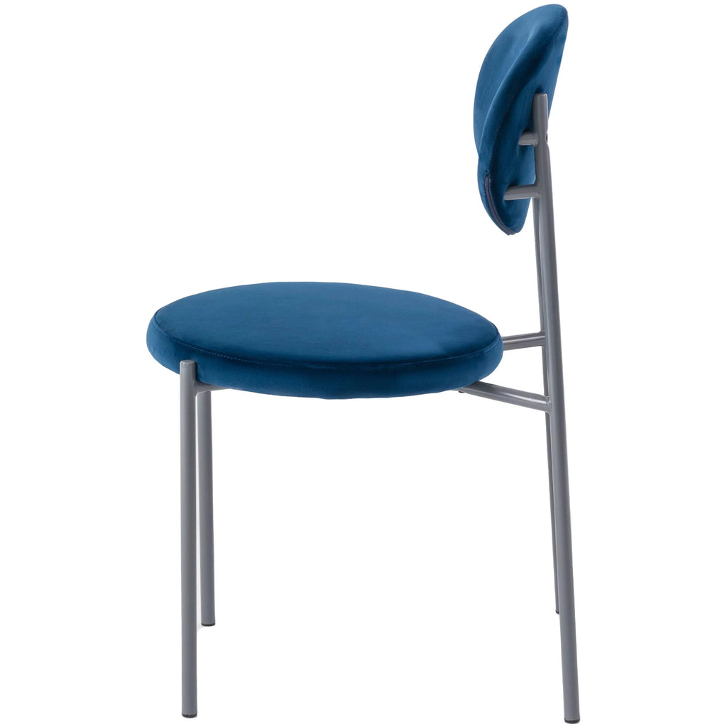 Navy Blue Velvet Dining Chair Set of 4 Y820