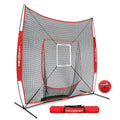 7x7 Baseball Softball Hitting Net with Weighted Heavy Ball and Carry Bag S14147