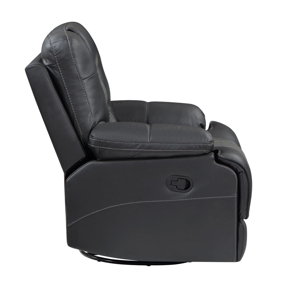 Faux Leather Swivel Glider Reclining Chair J90820