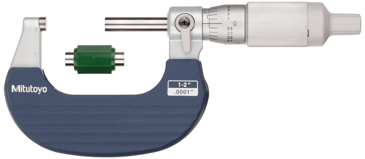 Ratchet Thimble Outside Micrometer, 0-1" Range, 0.0001" Graduation R232
