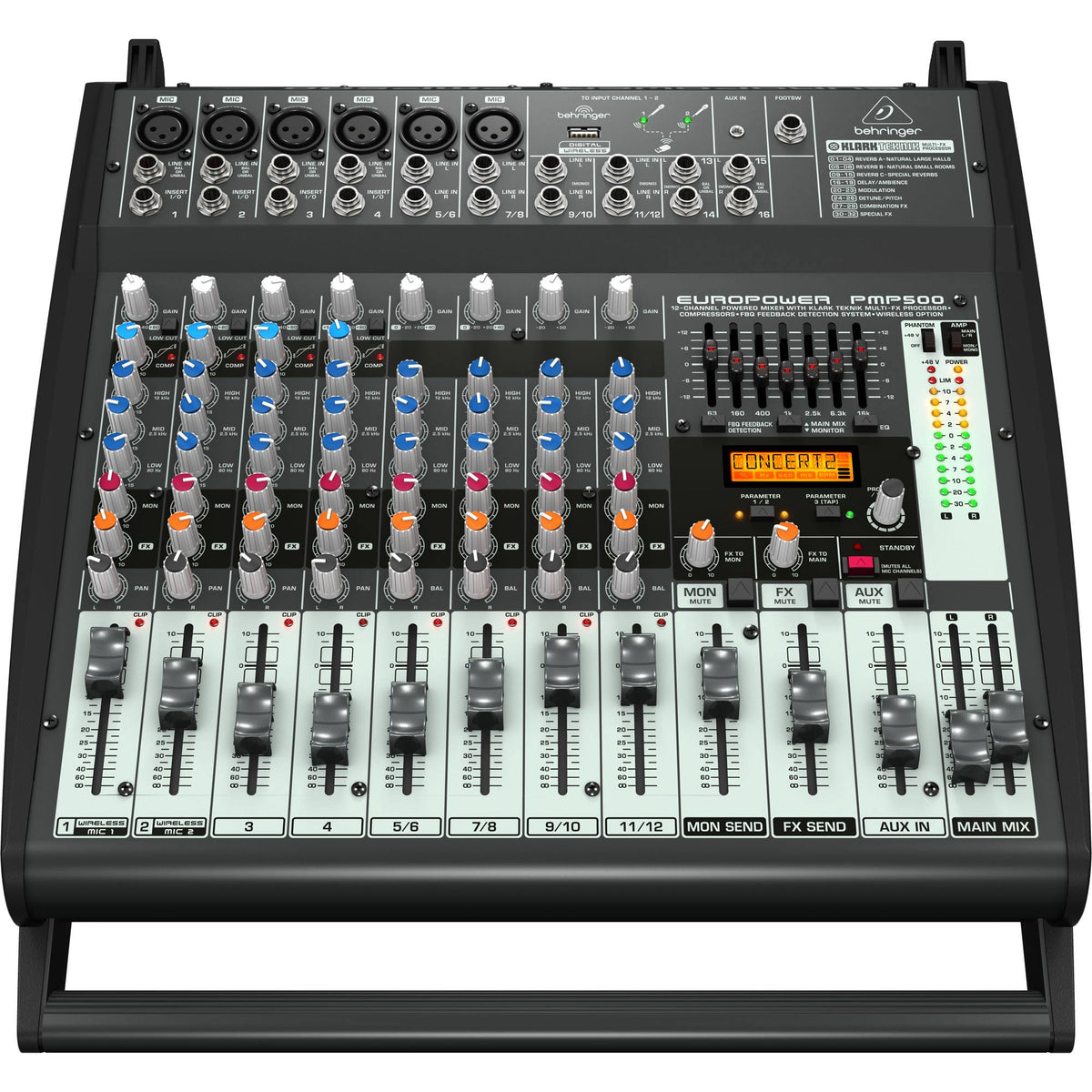 500-Watt 12-Channel Powered Mixer H14457