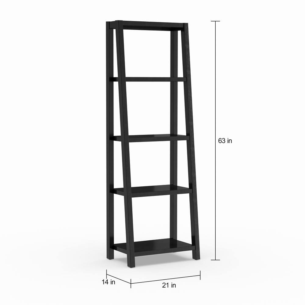 White 5-Tier Bookcase X864