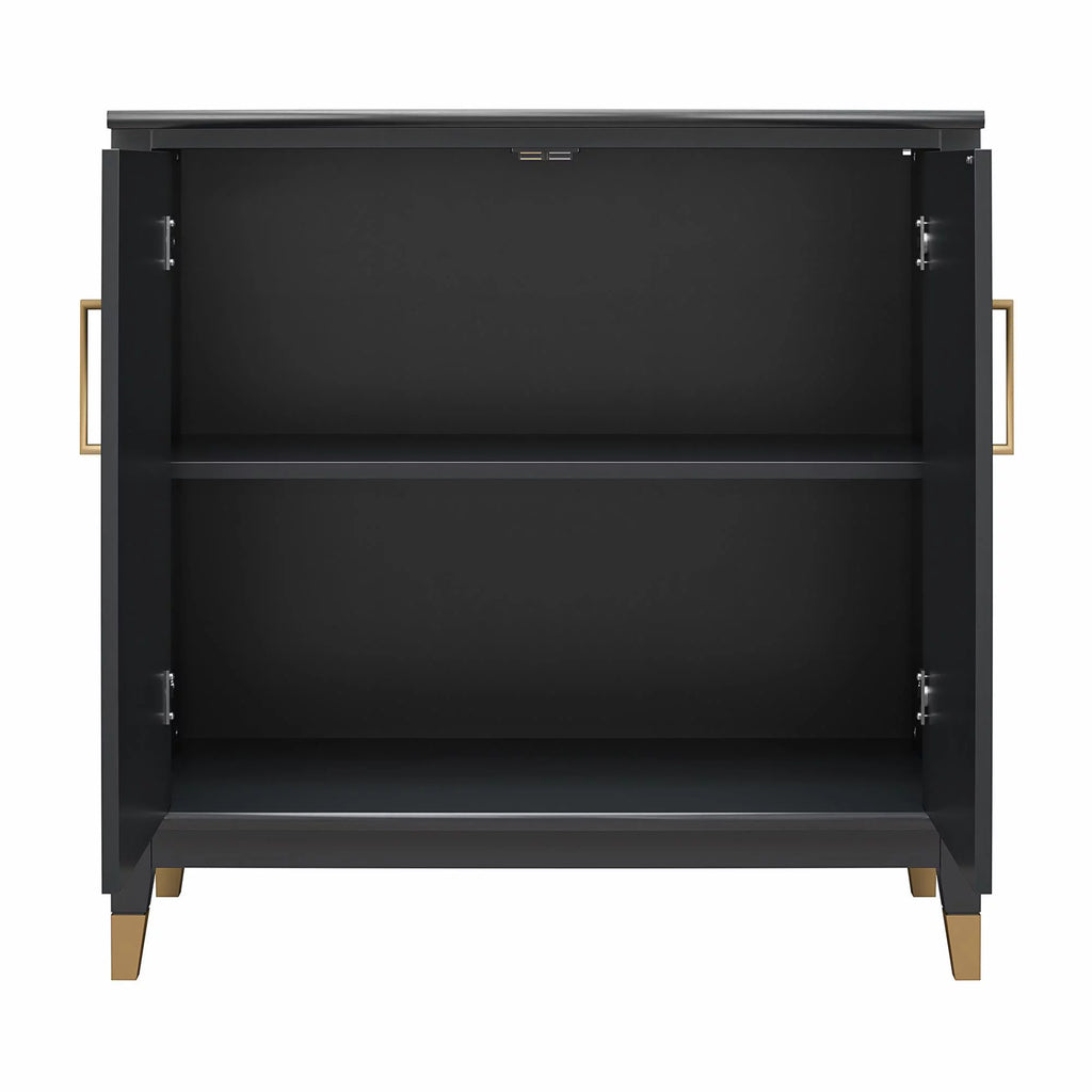 Black 2-Door Accent Cabinet P109674