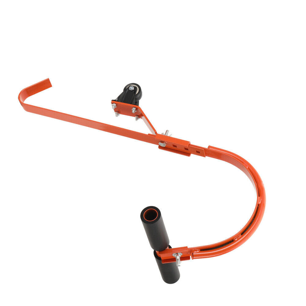 2 Pack Heavy Duty Steel Ladder Roof Hook with Wheel I3714