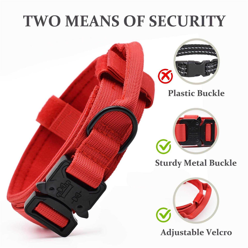 Adjustable Nylon Tactical Dog Collar with Control Handle O42652