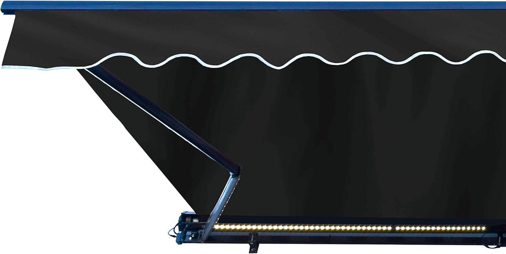 Green Motorized Retractable Patio Awning 16 x 10 Feet S9982