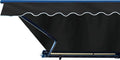 Green Motorized Retractable Patio Awning 16 x 10 Feet S9982