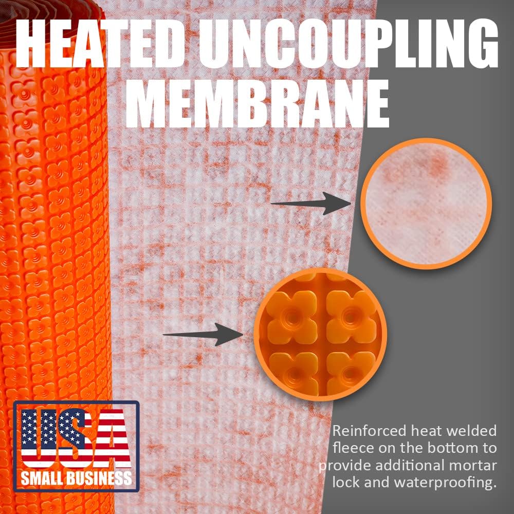 Heated Floor Uncoupling Membrane 54 SQFT V53139