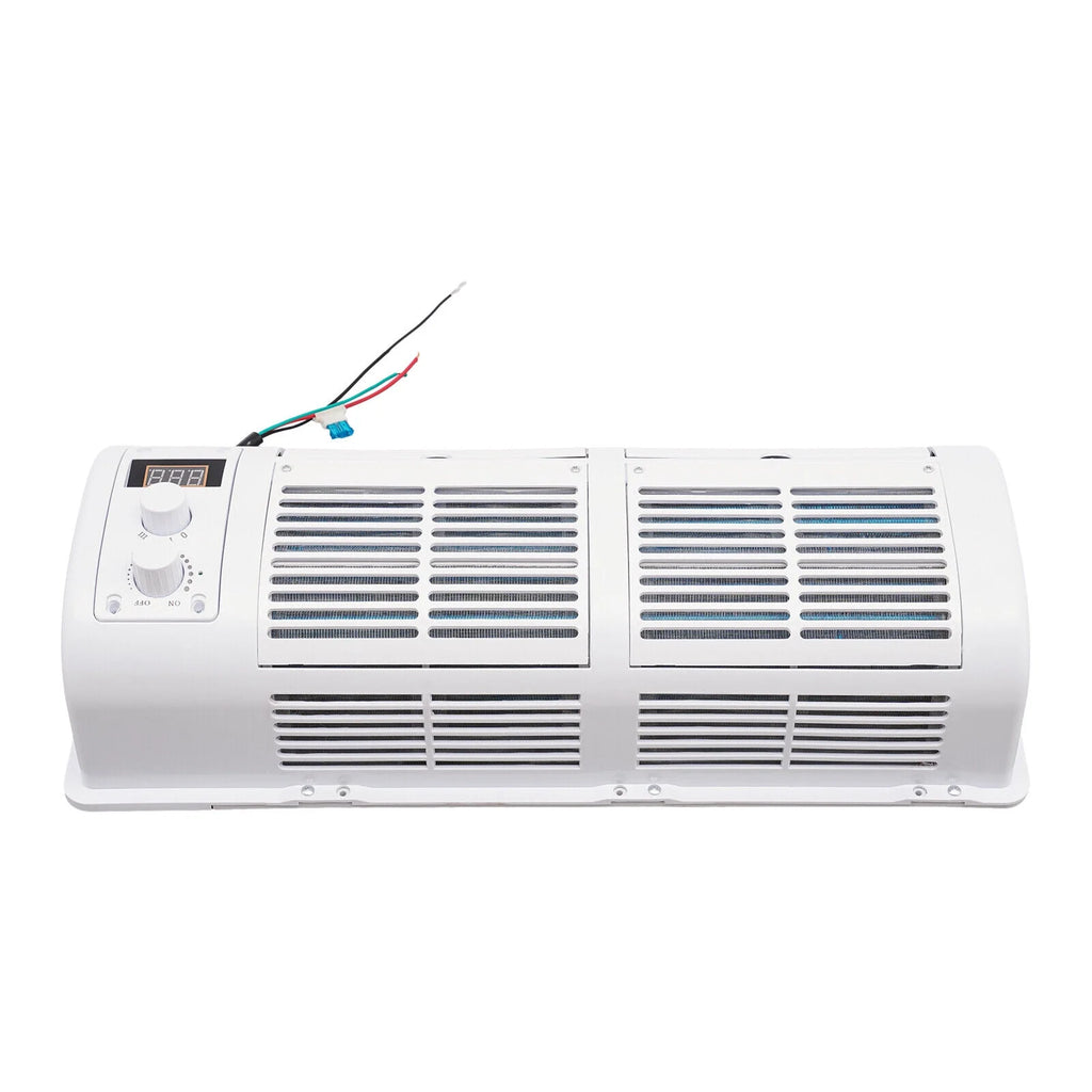 12V Car Air Conditioner Cooling Fan 3 Speeds LCD Display Q281550