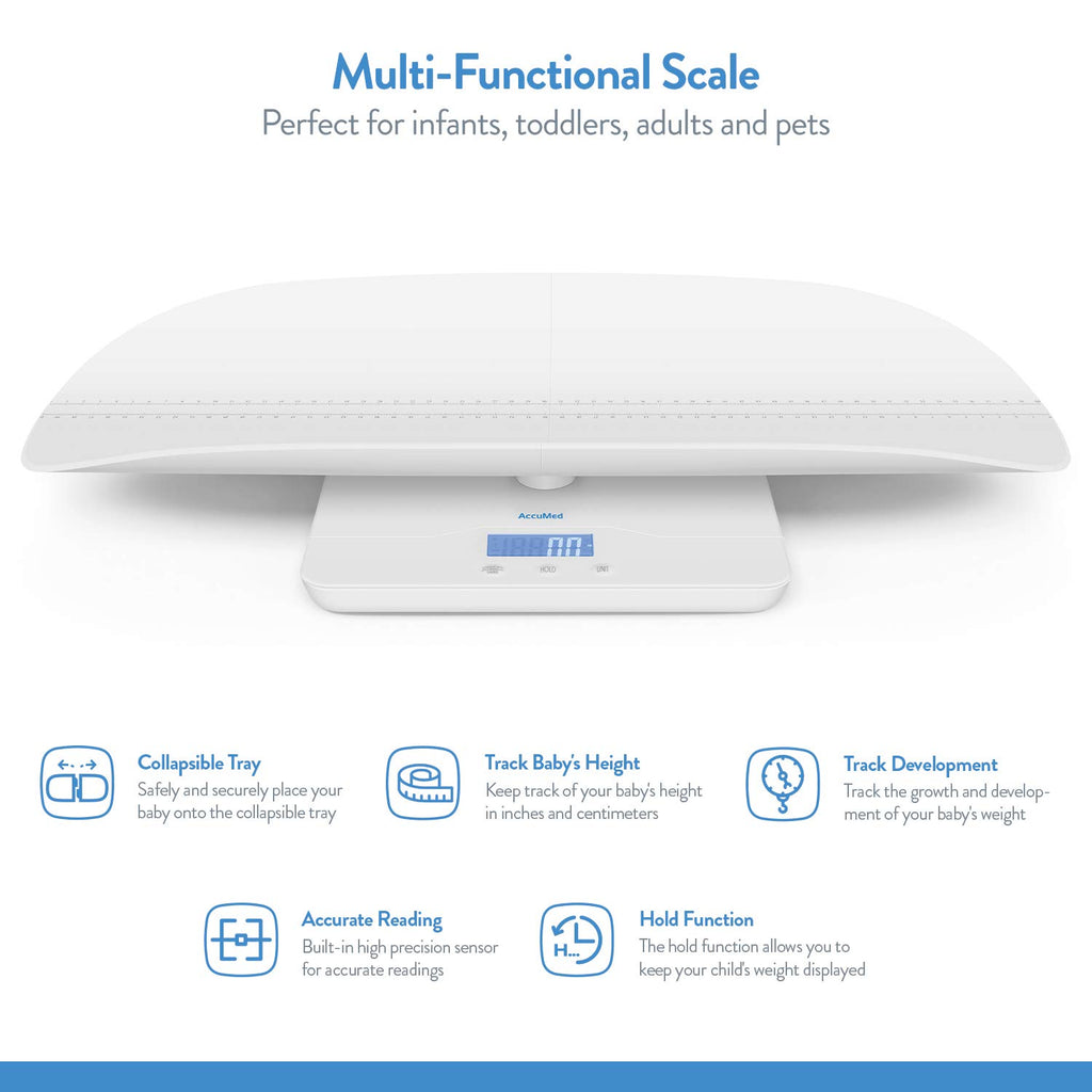 Baby Scale, Pet Scale, Toddler Scale, Digital Scale, Blue Backlight L980379