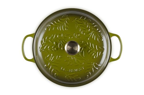 Enameled Cast Iron Braiser, 3.5 qt., Artichaut F347