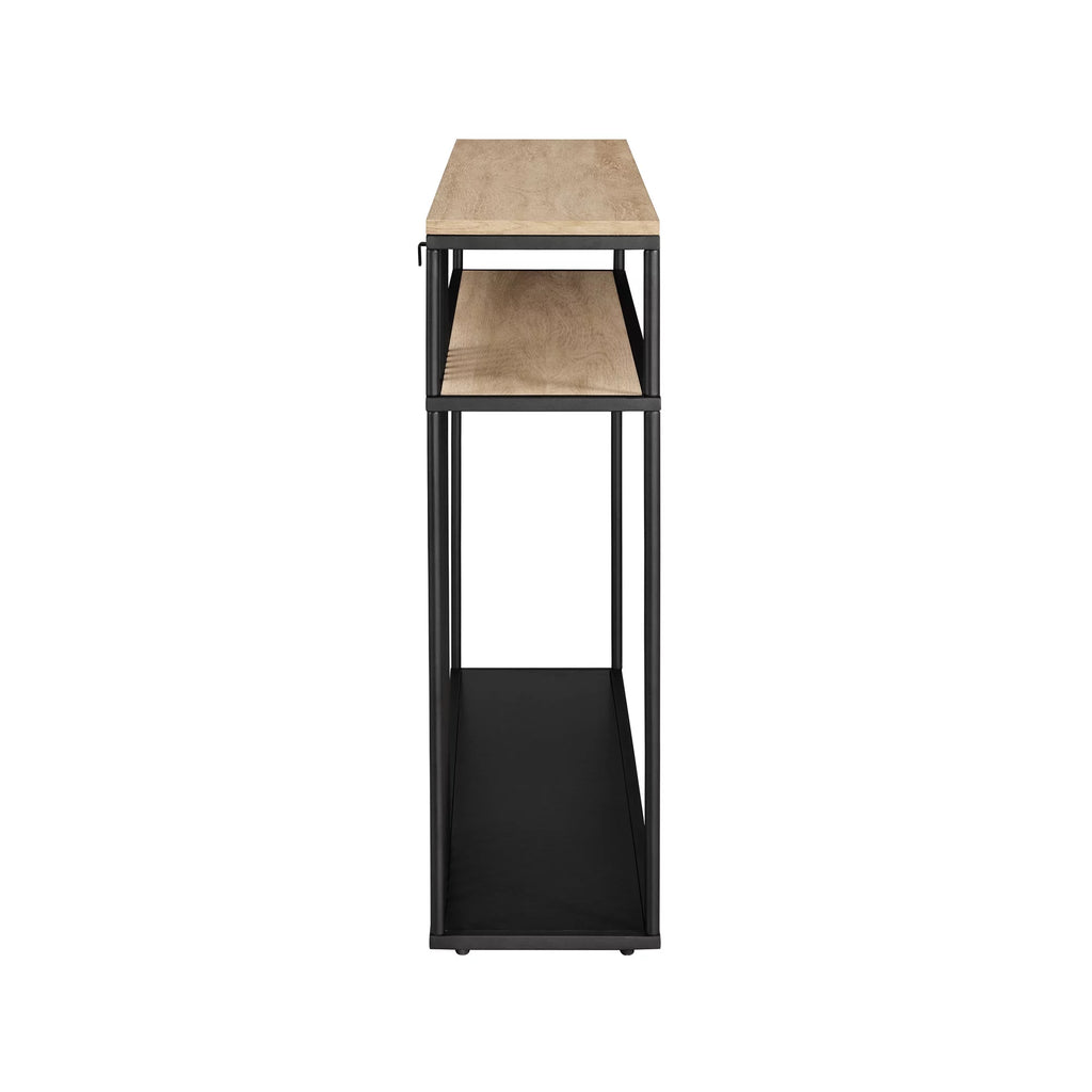 41" Slatted-Side Metal Console Table K818