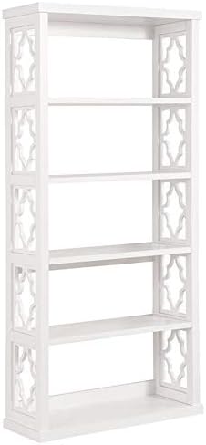 White 5 Shelf Bookcase Q191243