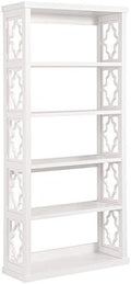 White 5 Shelf Bookcase Q191243