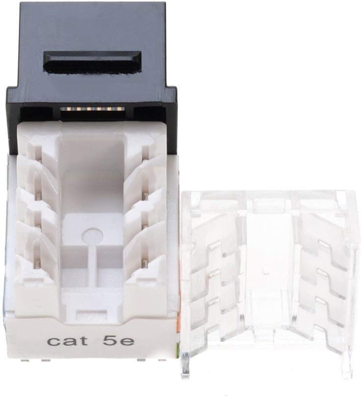 Cat5e RJ45 Punch-Down Keystone Jack Black (50) V61516