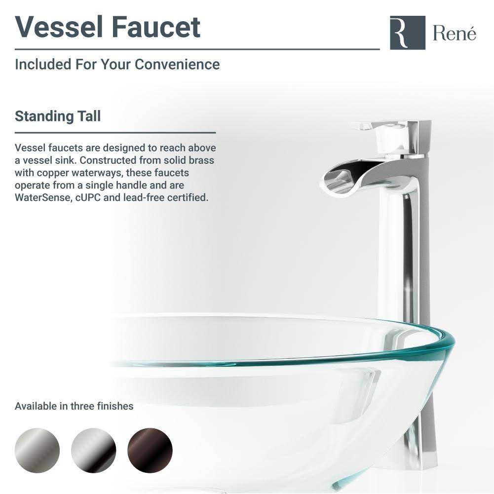 Red Lava Glass Vessel Bathroom Sink with Vessel Faucet T56242