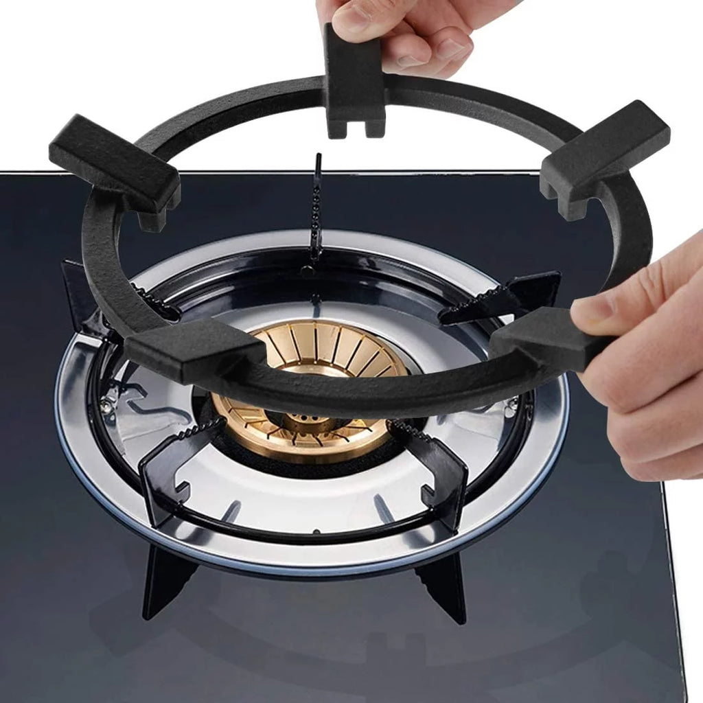 Black Cast Iron Wok Support Ring K8605