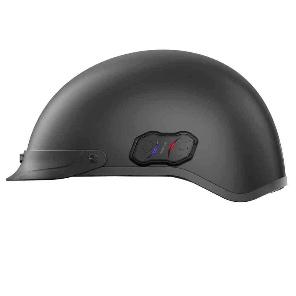 Matte Black Bluetooth Half Helmet J432