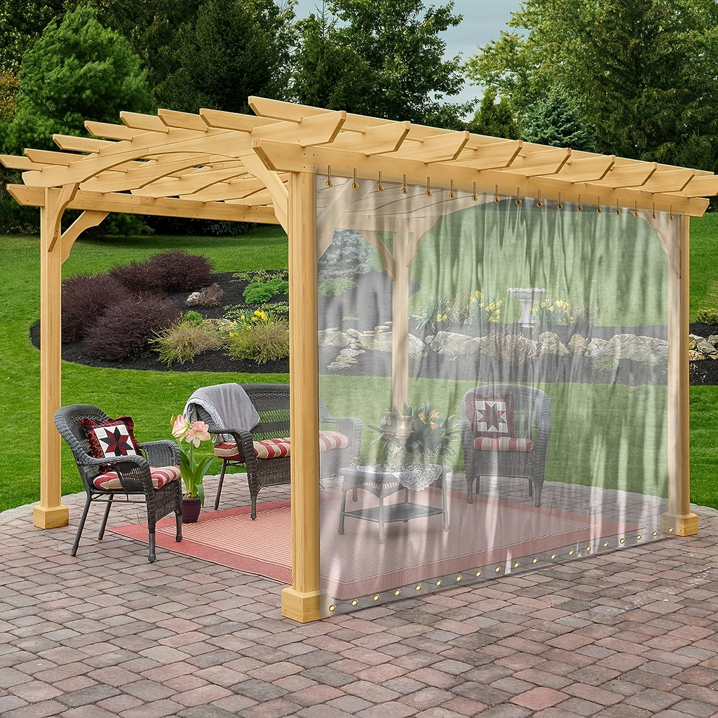 Heavy-Duty Clear Tarp with Eyelets S4025