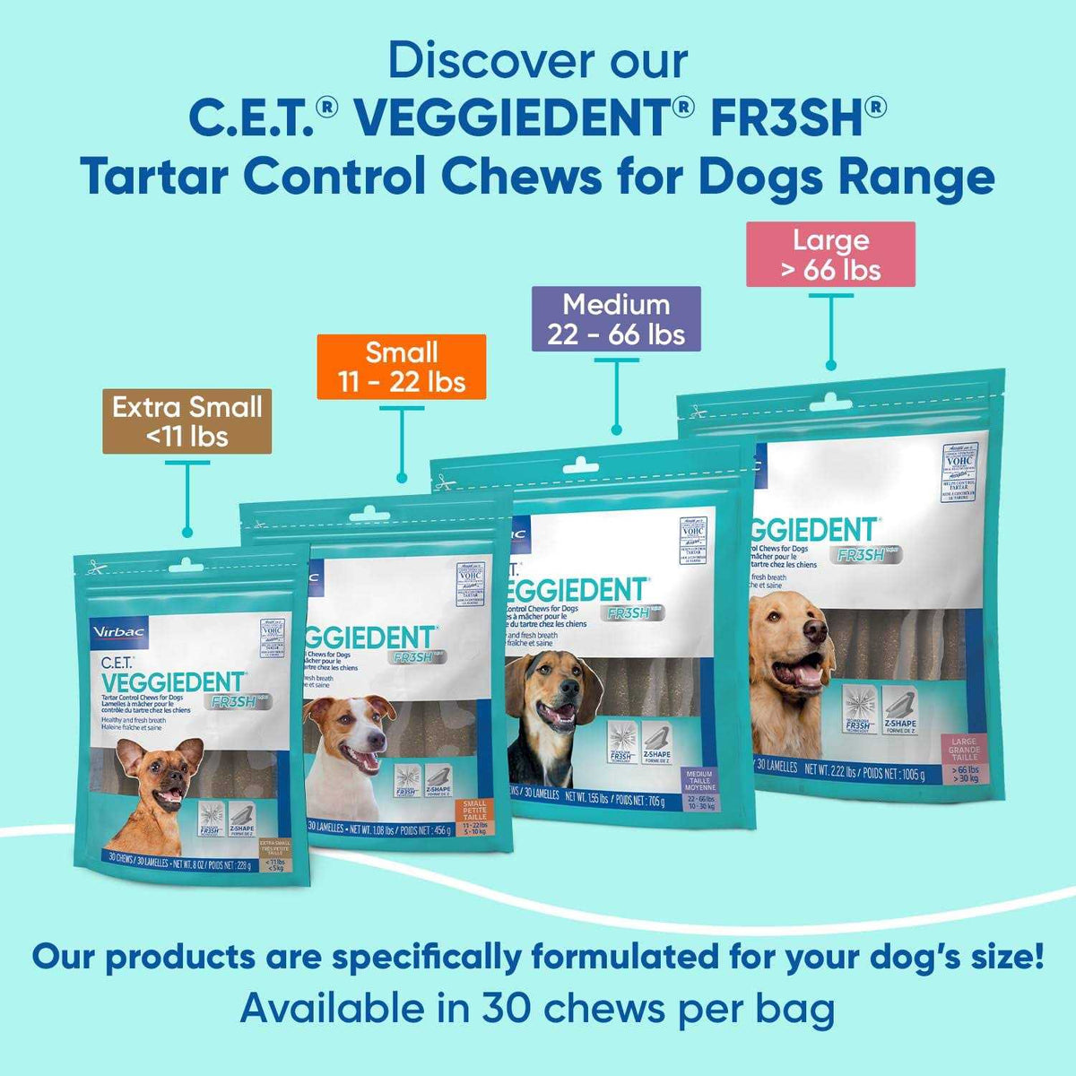 VeggieDent Tartar Control Chews for Dogs M8805