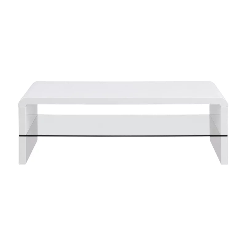 White High Gloss Wood Coffee Table D530271