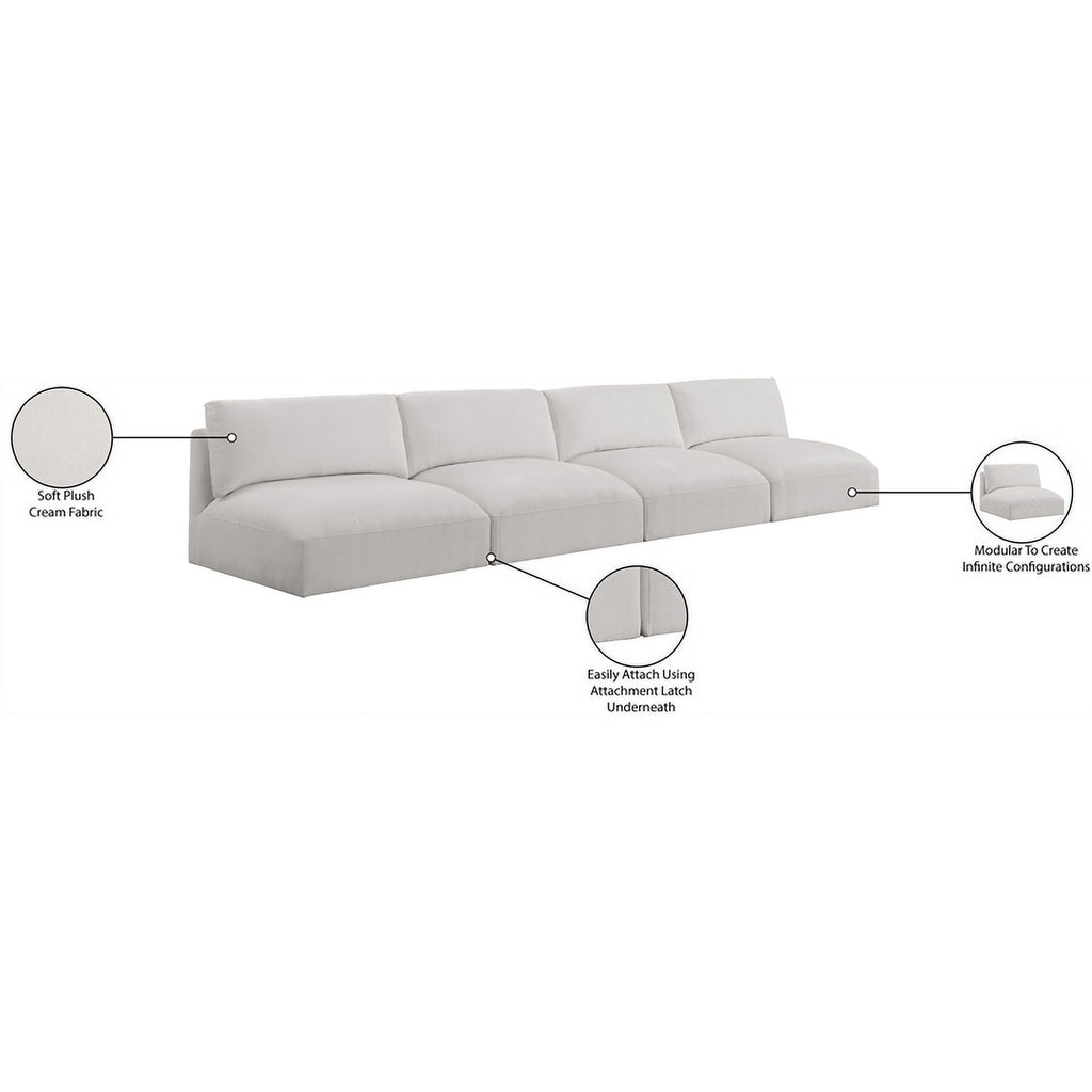 Cream Fabric Modular Sofa X518493