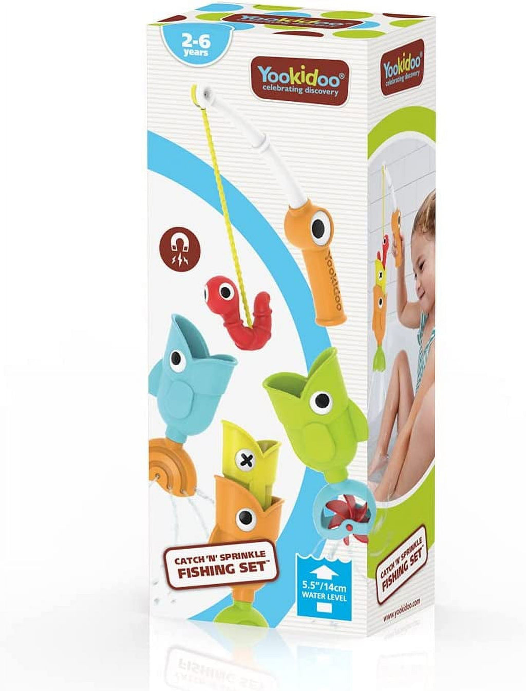 4 Piece Baby Bath Fishing Pole Toy Set H54632